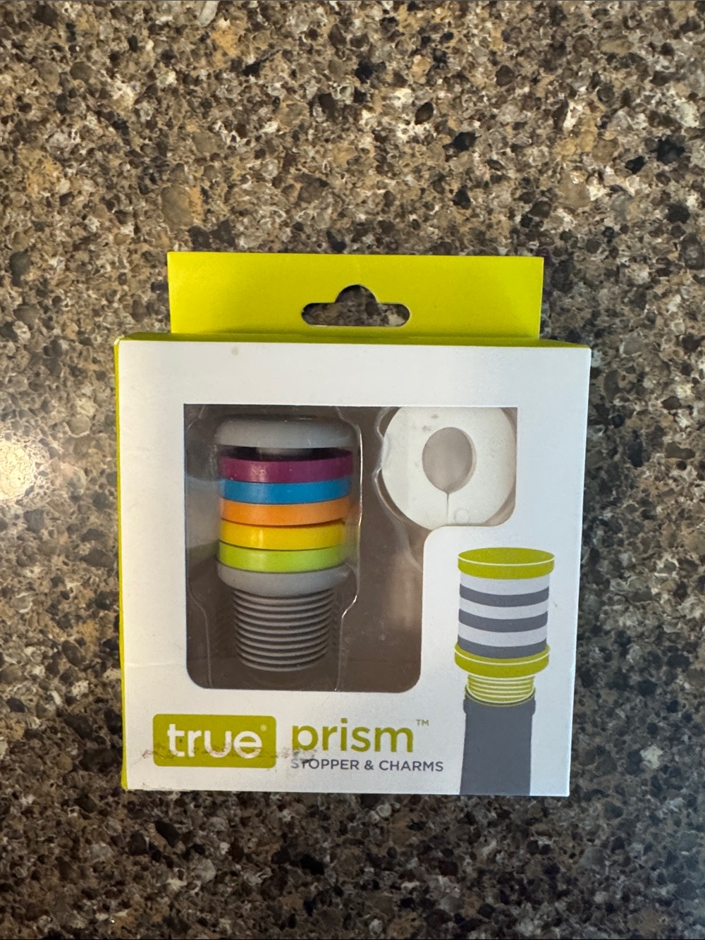 NEW True Prism Wine Stopper & Wine Glass Charms - Multicolor